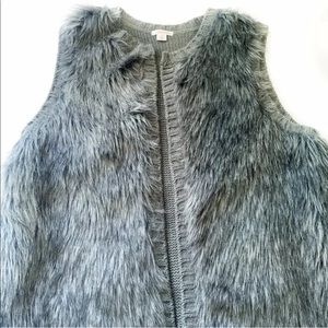 Xhilaratin Faux Fur Vest grey Size L
